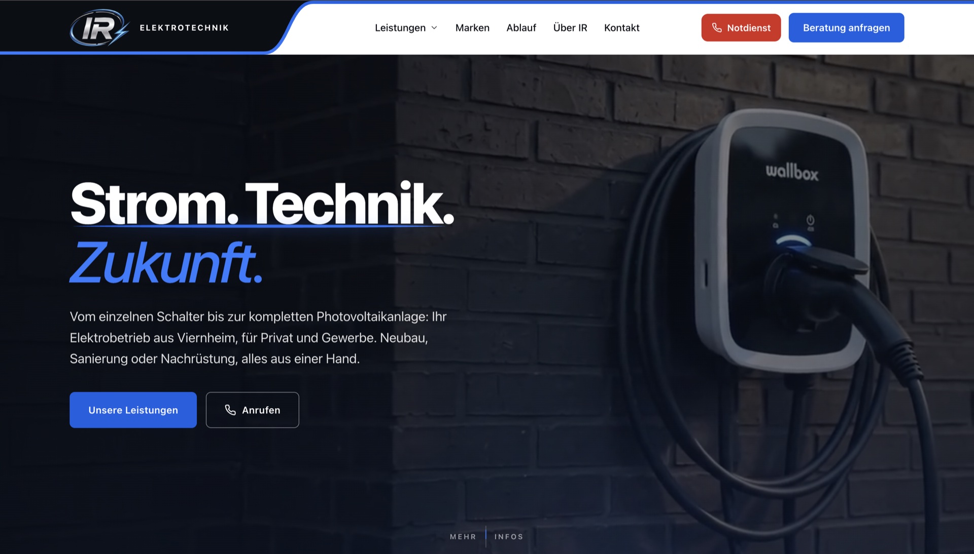 Webauftritt IR Elektrotechnik